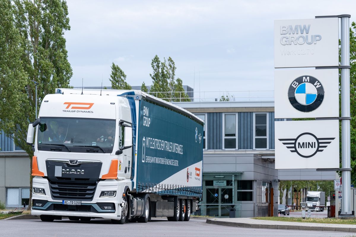 BMW and Trailer Dynamics Electrify the Highway: The Semi-Trailer of the Future is Here